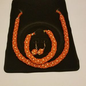 💞🎉 Gifts 🎉💞 Orange necklace set Gifts